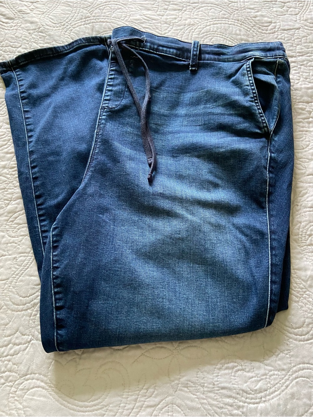 torrid pull on denim with drawstring size 5R